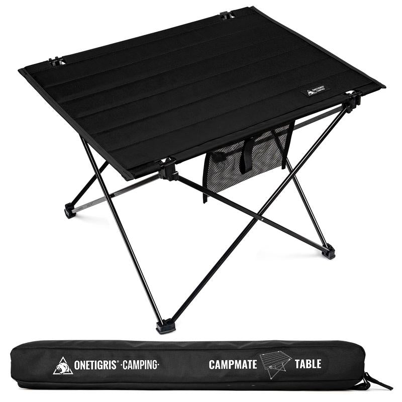 Onetigris Portable Foldable Camping Table, Lightweight Folding Table Sturdy & Quick Setup,Camping Folding Furniture, Holds up to 66 Lbs, Camping & Hiking Tools Essentials, Perfect for Camping, Hiking, Backpacking, Picnic, Beach, Travel Dealsforyoudays