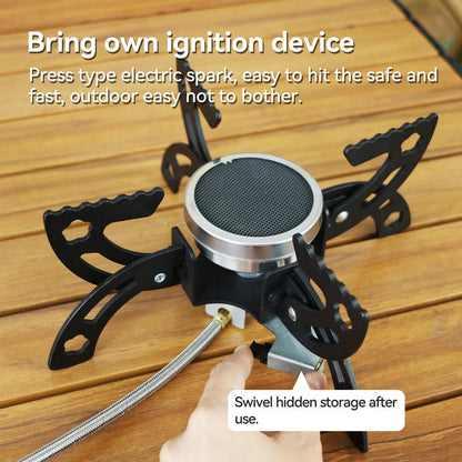 REDSUN FD1 Dual-Mode Infrared Backpacking Stove Portable Folding High-Efficiency Windproof Gas Burner for Outdoor Camping Hiking Picnic BBQ with EVA Carrying Case