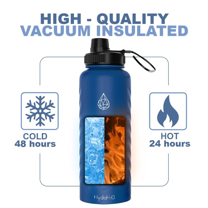 HYDRO H2O Vital Flask 2.0 25/32Oz Stainless Steel Water Bottle – BPA Free, Double-Wall Vacuum Insulated, Leak-Proof, Non-Toxic