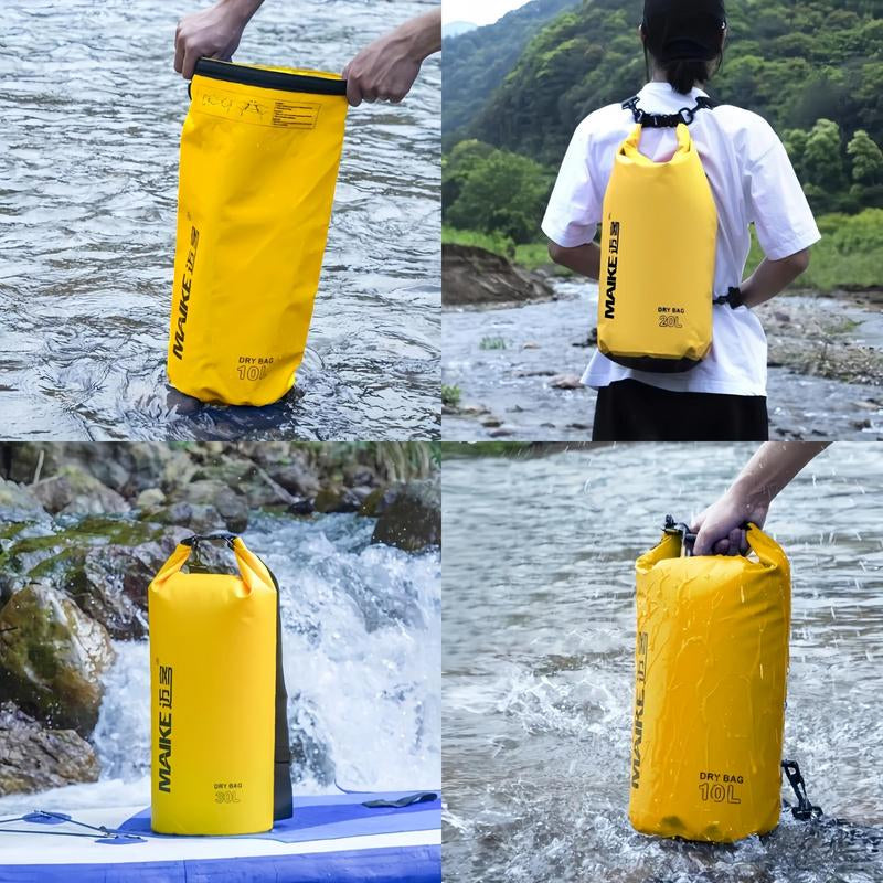 Outdoor Sports Waterproof Bag,Drybag,2L/ 5L/10L/15L/20L/25L/30L Multi-Color Waterproof Bag, Travel Waterproof Bag, Durable Fabric Suitable for Travel, Swimming, Beach, Rowing, Surfing, Hiking