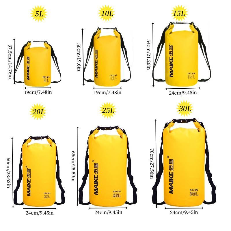 Outdoor Sports Waterproof Bag,Drybag,2L/ 5L/10L/15L/20L/25L/30L Multi-Color Waterproof Bag, Travel Waterproof Bag, Durable Fabric Suitable for Travel, Swimming, Beach, Rowing, Surfing, Hiking