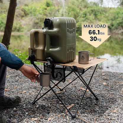 Onetigris Portable Foldable Camping Table, Lightweight Folding Table Sturdy & Quick Setup,Camping Folding Furniture, Holds up to 66 Lbs, Camping & Hiking Tools Essentials, Perfect for Camping, Hiking, Backpacking, Picnic, Beach, Travel Dealsforyoudays