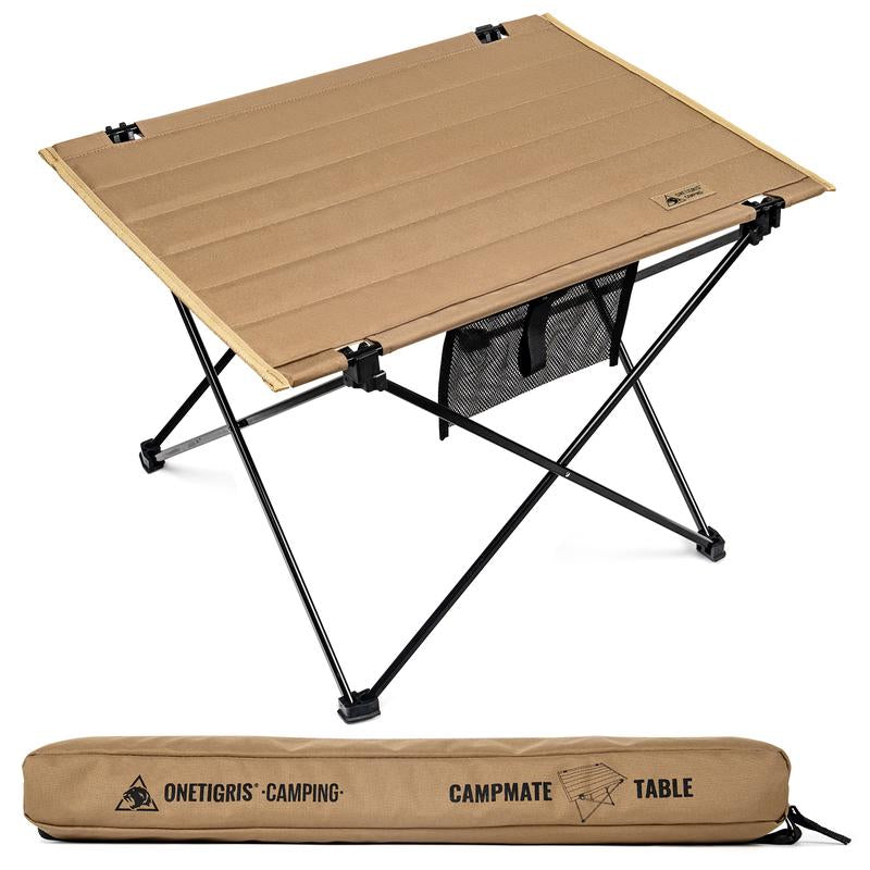 Onetigris Portable Foldable Camping Table, Lightweight Folding Table Sturdy & Quick Setup,Camping Folding Furniture, Holds up to 66 Lbs, Camping & Hiking Tools Essentials, Perfect for Camping, Hiking, Backpacking, Picnic, Beach, Travel Dealsforyoudays