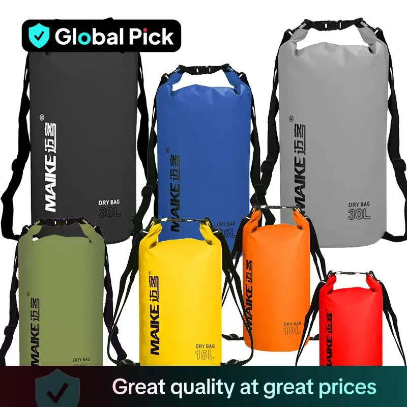 Outdoor Sports Waterproof Bag,Drybag,2L/ 5L/10L/15L/20L/25L/30L Multi-Color Waterproof Bag, Travel Waterproof Bag, Durable Fabric Suitable for Travel, Swimming, Beach, Rowing, Surfing, Hiking